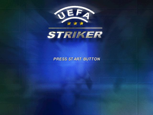 UEFA Striker Title Screen